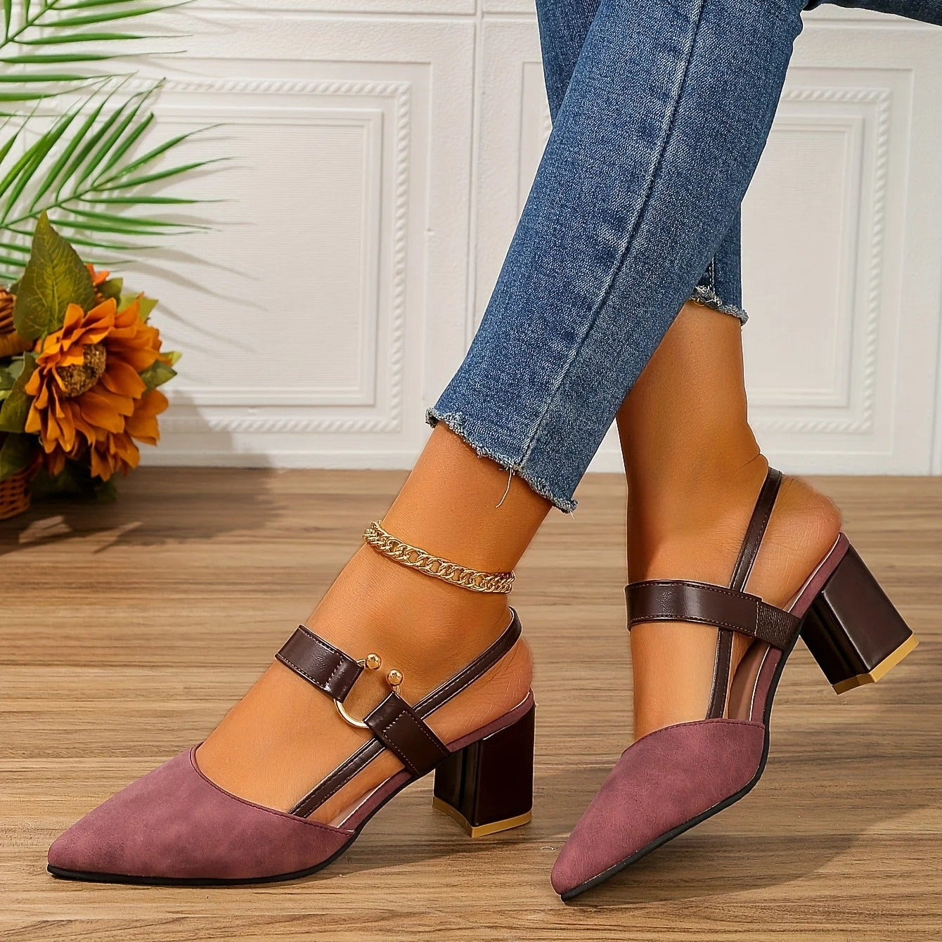 TESS SLINGBACK HEELS