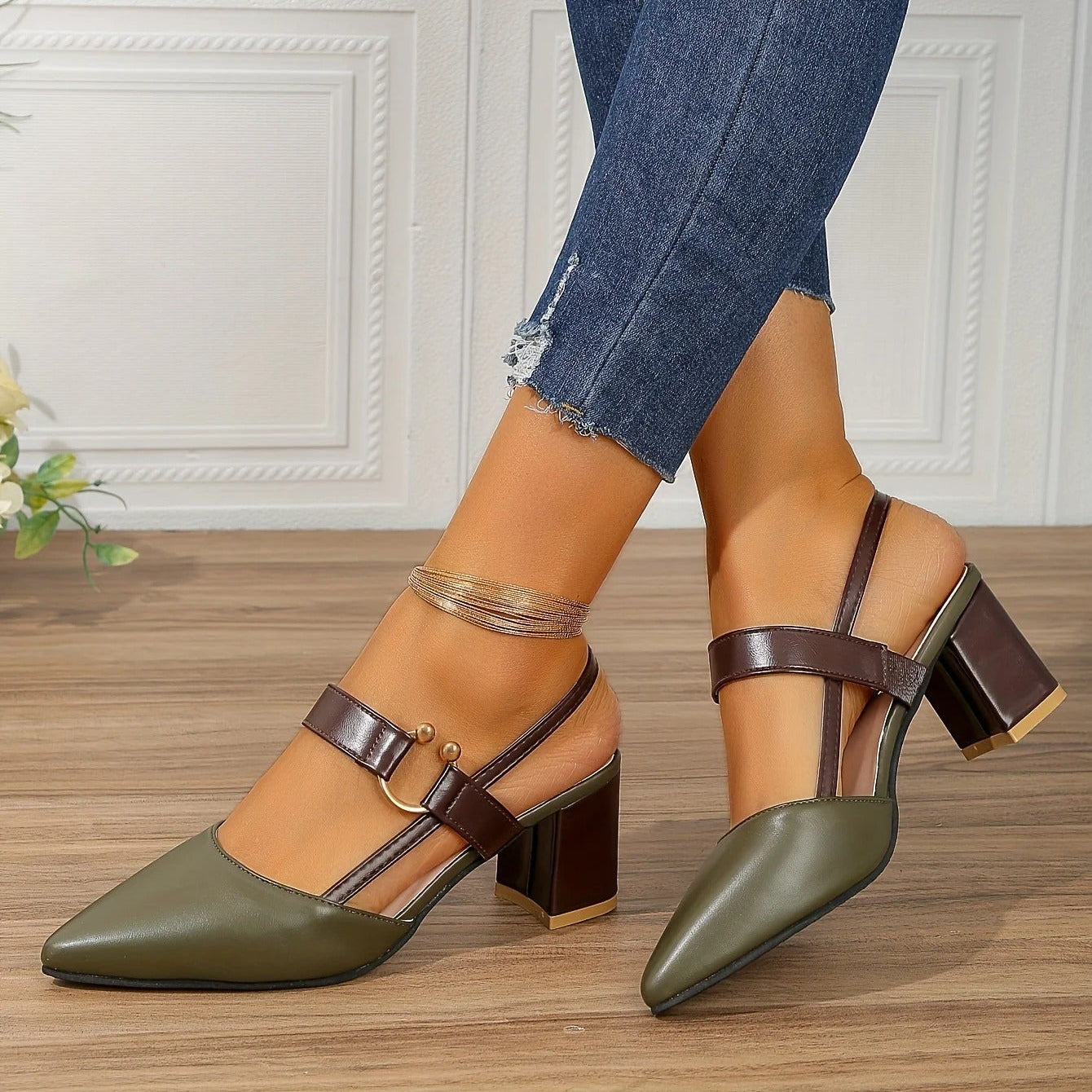 TESS SLINGBACK HEELS