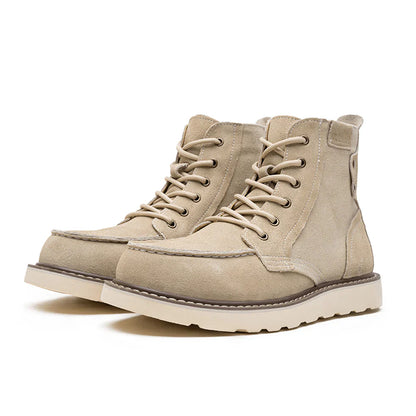 ASHFORD MOC TOE LEATHER BOOTS