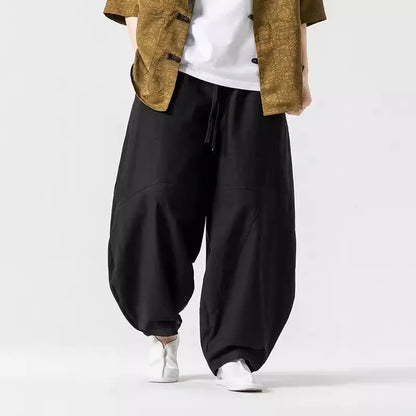 UPTOWN OVERSIZED LINEN PANTS