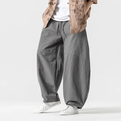 UPTOWN OVERSIZED LINEN PANTS
