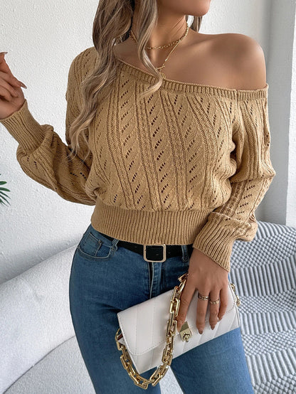 SOFIA SLASH NECK SWEATER