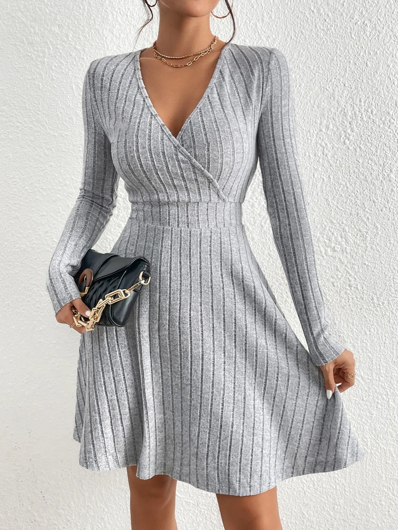 LINA RIB DRESS