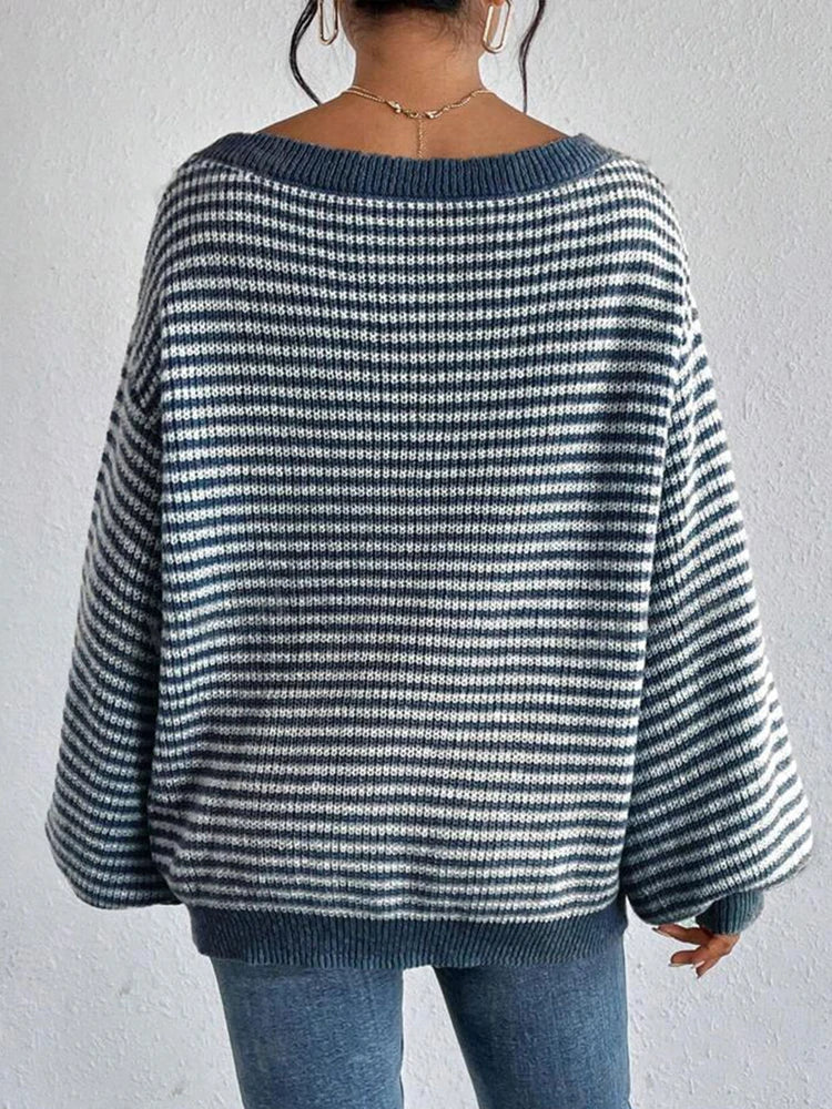 AVERY OVERSIZED STRIPED SWEATER