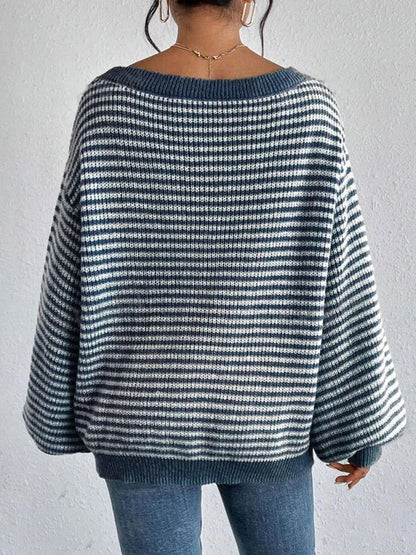 AVERY OVERSIZED STRIPED SWEATER
