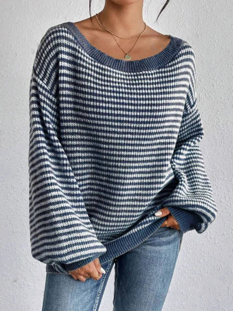 AVERY OVERSIZED STRIPED SWEATER