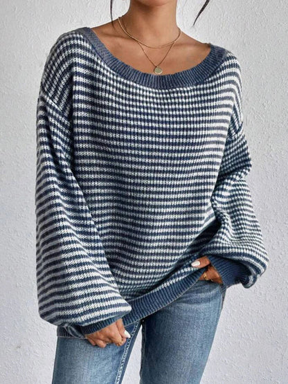 AVERY OVERSIZED STRIPED SWEATER